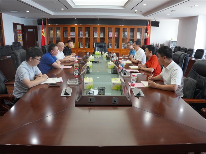 省機電設備招標有限公司總經理陳裕燕一行到江糧集團交流洽談