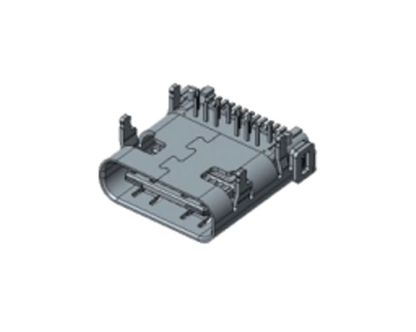 TYPE CF 24P 板上，L=9.8mm，排距0.70mm，外殼后蓋掏料腳長1.25mm